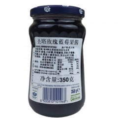 【批采】圣塔 玫瑰蓝莓果酱 350g*12瓶