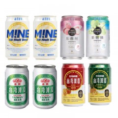 台湾啤酒 金牌啤酒 8罐混合装