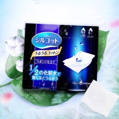 Unicharm尤妮佳 1/2省水吸收化妆棉 40枚